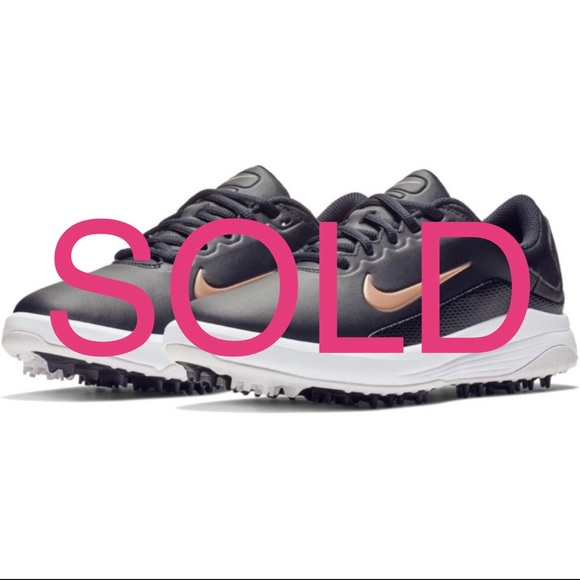 Nike Shoes - NEW Nike Vapor leather golf shoes/cleats rose gold
